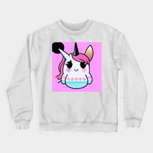 Cute Kawaii Baby Unicorn graphic - cute art for kids Crewneck Sweatshirt